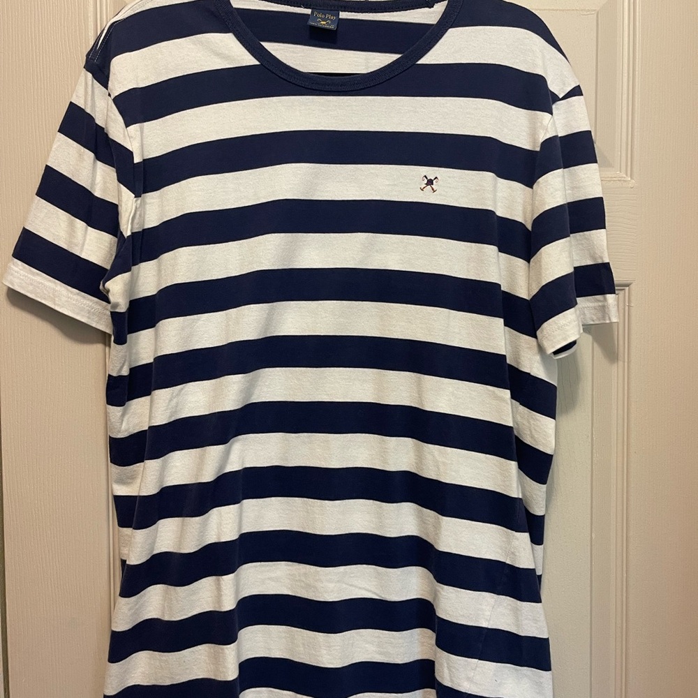 Nautical Blue and White Short Sleeve Tee